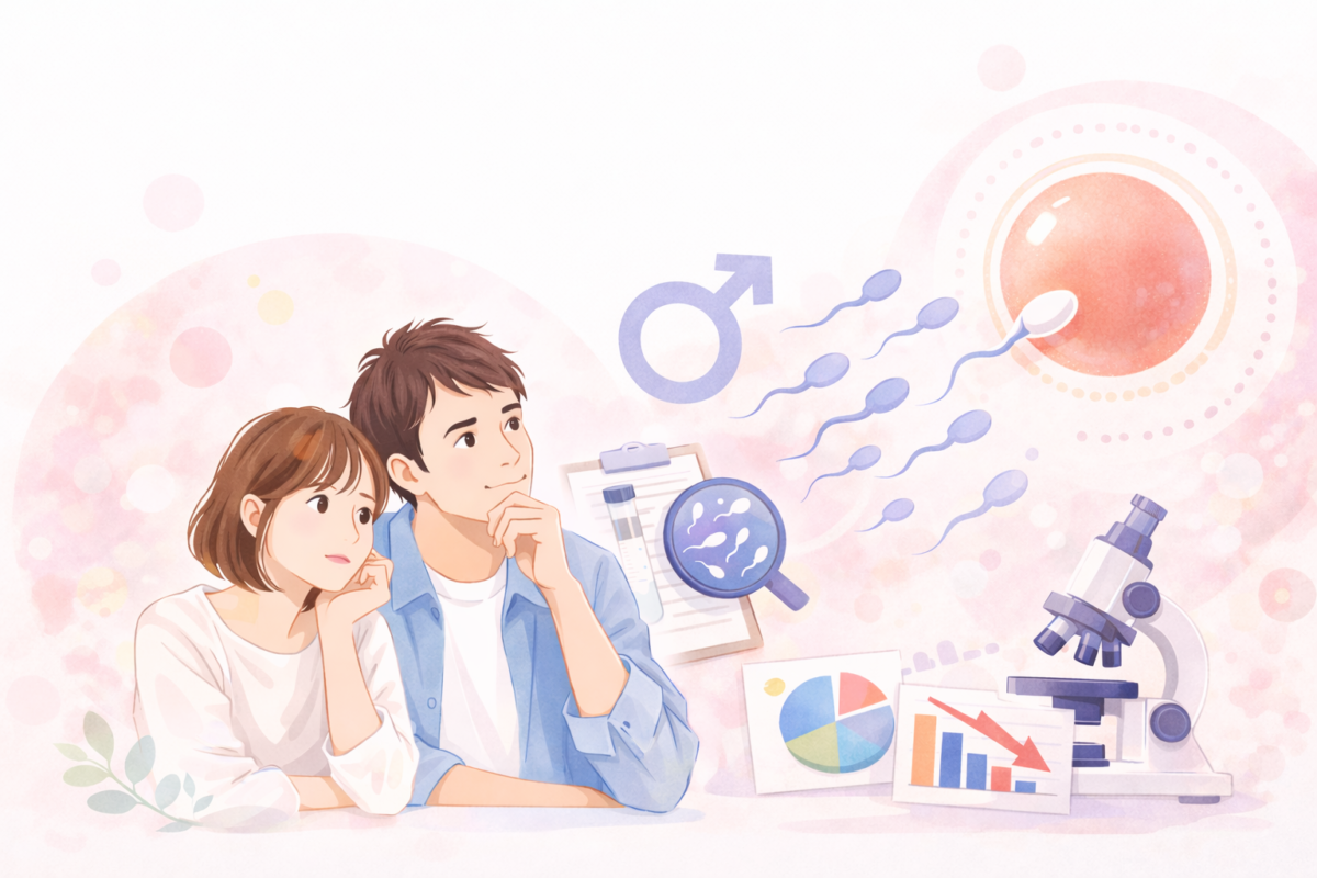 【コラム】不妊原因の約半数は男性？男性不妊の最新データと知っておきたいポイント